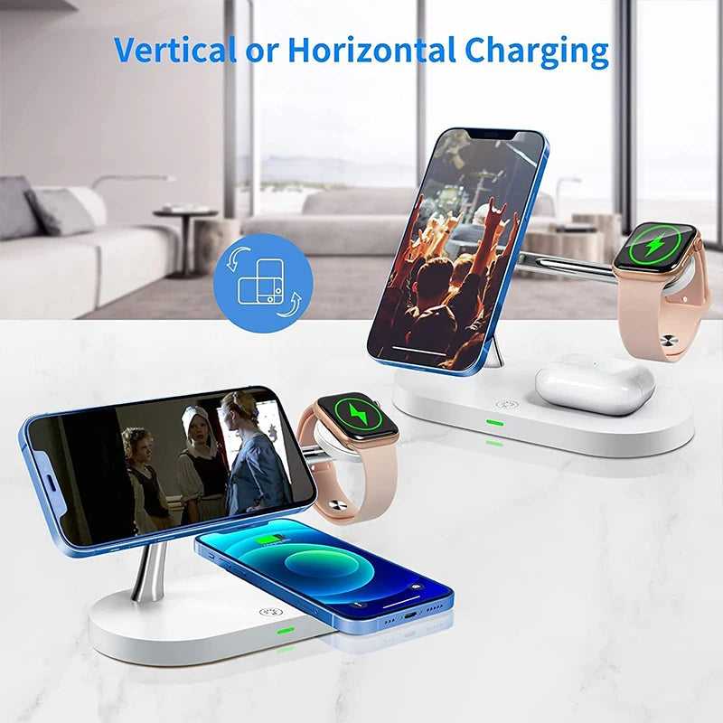 Magnetic 3-in-1 Wireless Charger Station
