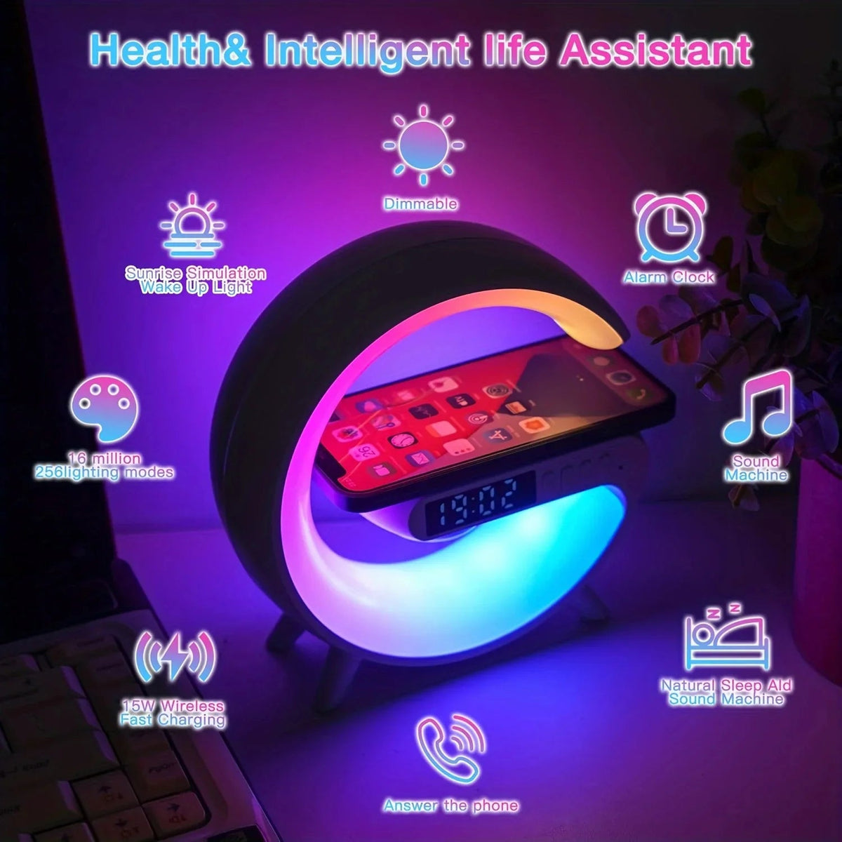 Multifunctional Wireless Charging Lamp
